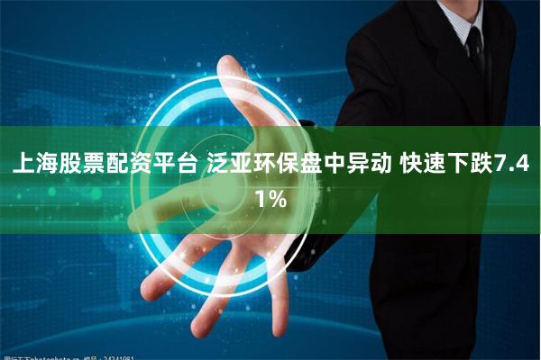 上海股票配资平台 泛亚环保盘中异动 快速下跌7.41%
