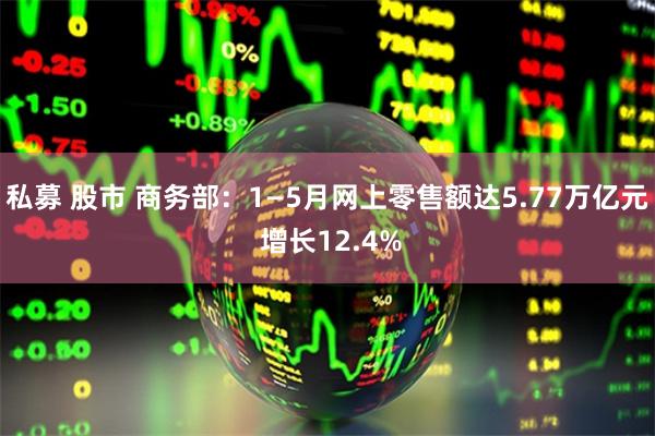 私募 股市 商务部：1—5月网上零售额达5.77万亿元 增长12.4%