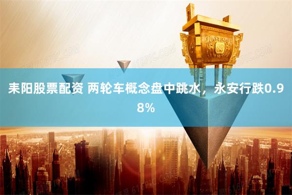 耒阳股票配资 两轮车概念盘中跳水，永安行跌0.98%